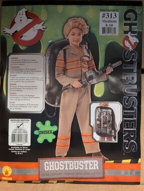 Rubie's Ghostbusters Kids Costume in Tan with Orange Stripes